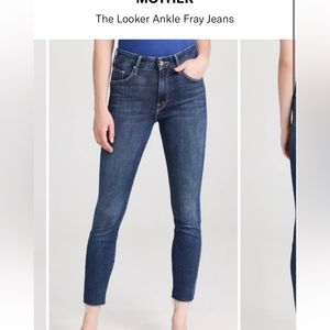 Mother Looker Ankle Fray Jeans in Girl Crush - Size 25
